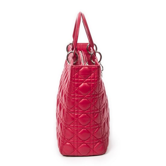 Dior Large Lady Dior Zip en Fucsia Profundo Piel de becerro - Image 4
