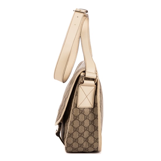 Gucci Messenger en Beige/Blanco Lona recubierta - Image 3