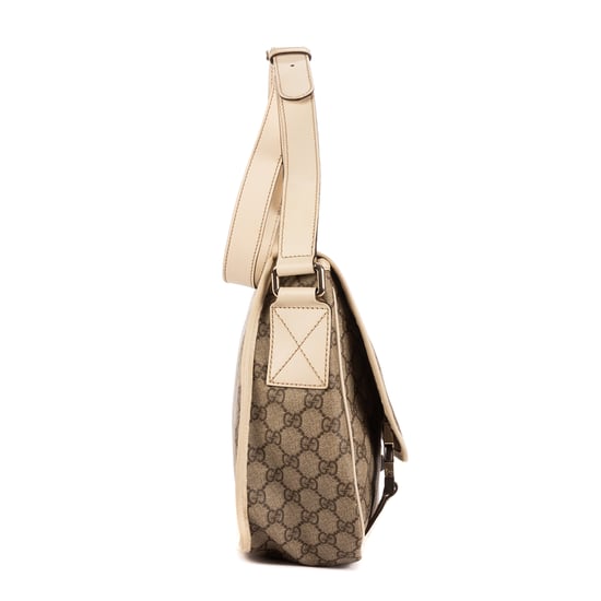 Gucci Messenger en Beige/Blanco Lona recubierta - Image 5
