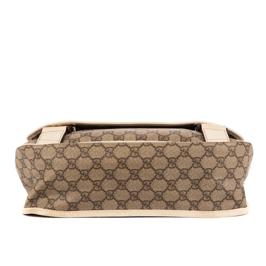 Gucci Messenger en Beige/Blanco Lona recubierta - Image 6