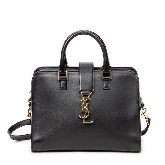 Yves Saint Laurent Baby Monogram Cabas en Negro Piel de becerro - Image 1