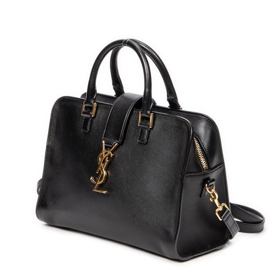 Yves Saint Laurent Baby Monogram Cabas en Negro Piel de becerro - Image 2