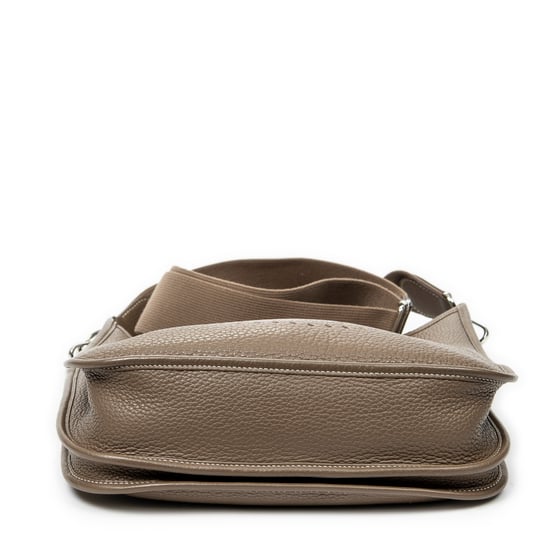 Hermès Evelyne III PM en Etoupe Gris Piel de becerro - Image 6