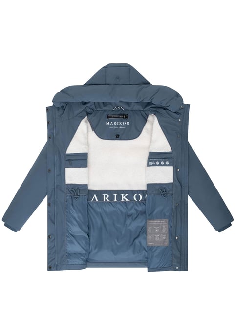 Chaqueta de invierno Marikoo Delilah para mujer con forro polar y cintura ajustable - Image 4