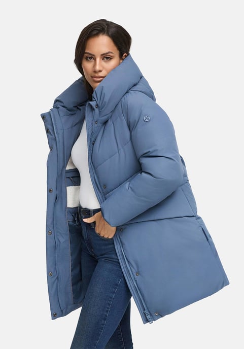 Chaqueta de invierno Marikoo Delilah para mujer con forro polar y cintura ajustable - Image 6