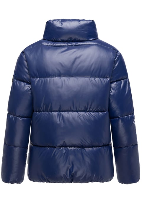 Chaqueta de invierno Marikoo Hazalee para mujer estilo puffer con acabado brillante - Image 3