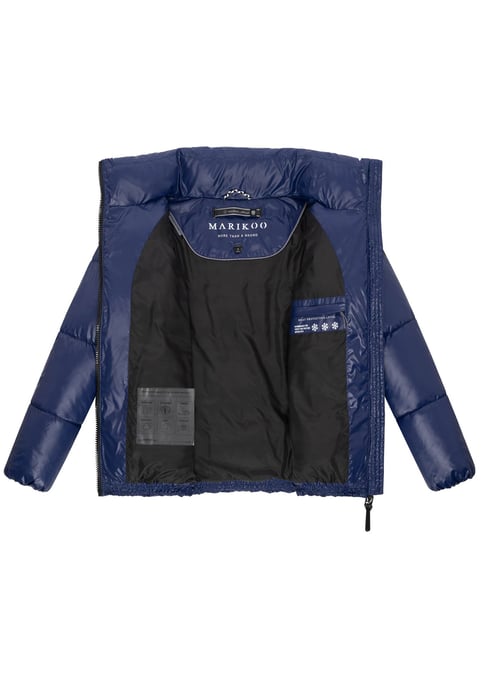Chaqueta de invierno Marikoo Hazalee para mujer estilo puffer con acabado brillante - Image 4