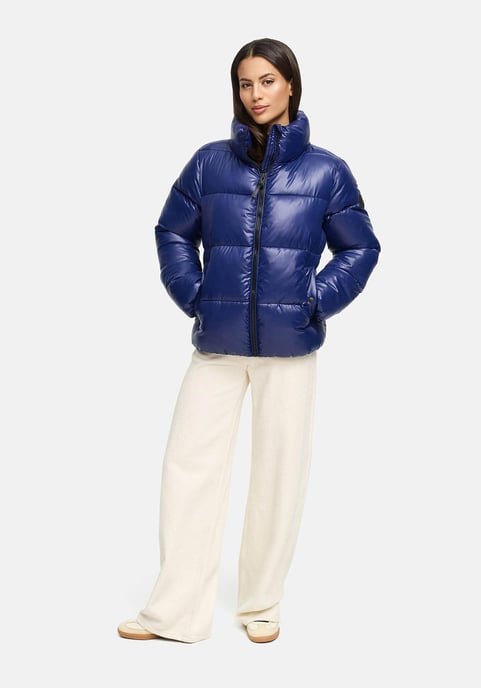Chaqueta de invierno Marikoo Hazalee para mujer estilo puffer con acabado brillante - Image 5