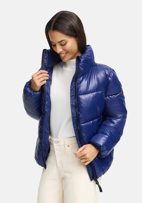 Chaqueta de invierno Marikoo Hazalee para mujer estilo puffer con acabado brillante - Image 6