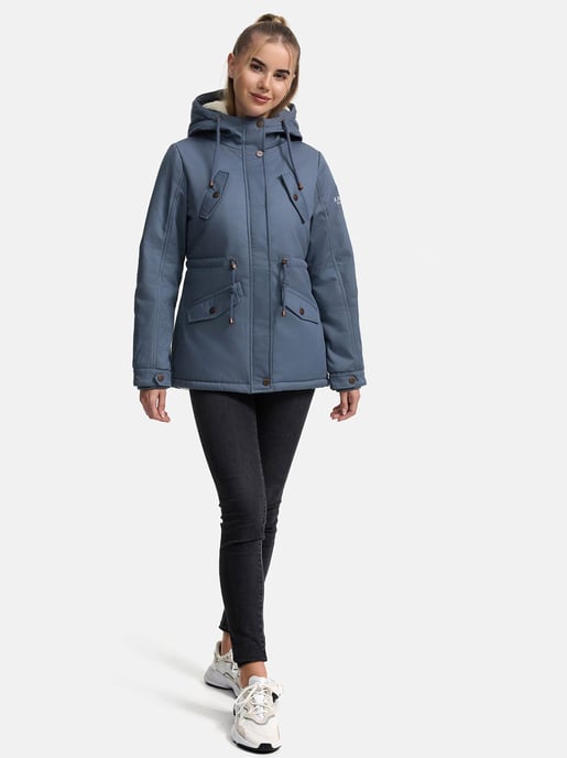 Chaqueta de invierno Marikoo Manolya para mujer con exterior de algodón y forro de borreguito - Image 6
