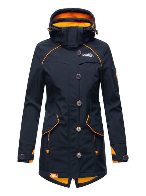 Marikoo chaqueta softshell mujer – Soulinaa, impermeable con capucha desmontable - Image 2