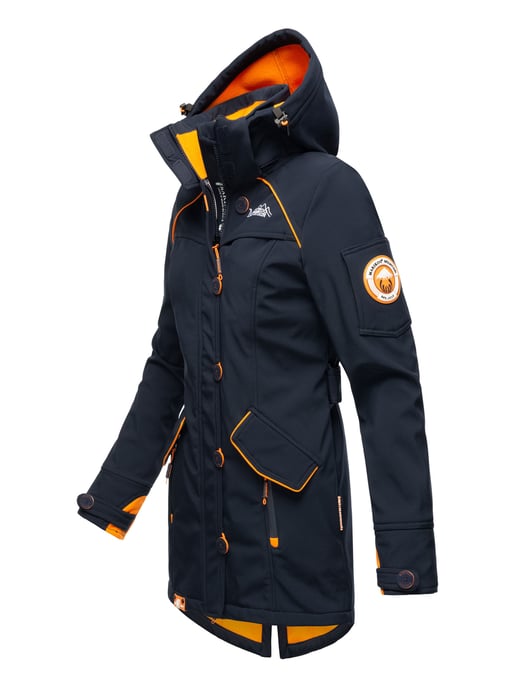 Marikoo chaqueta softshell mujer – Soulinaa, impermeable con capucha desmontable - Image 3