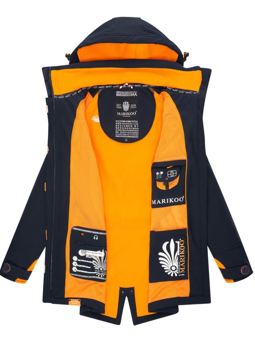 Marikoo chaqueta softshell mujer – Soulinaa, impermeable con capucha desmontable - Image 6