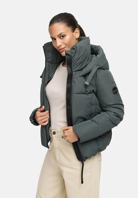 Chaqueta de invierno Marikoo Ninikaa para mujer con capucha y forro polar - Image 6