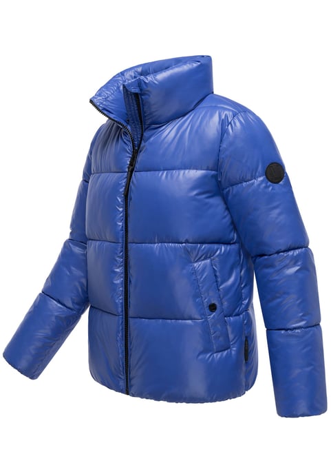 Chaqueta de invierno Marikoo Hazalee para mujer estilo puffer con acabado brillante - Image 2