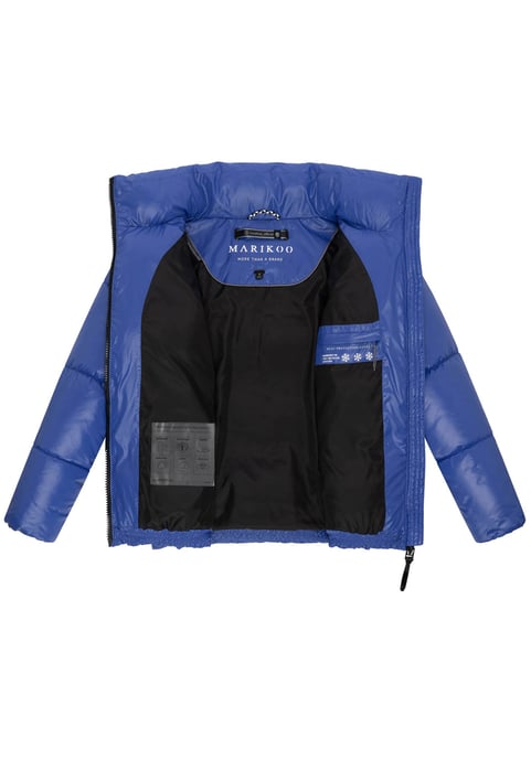 Chaqueta de invierno Marikoo Hazalee para mujer estilo puffer con acabado brillante - Image 4
