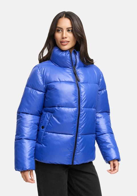 Chaqueta de invierno Marikoo Hazalee para mujer estilo puffer con acabado brillante - Image 6