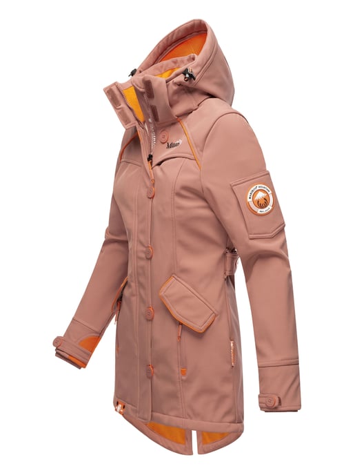 Marikoo chaqueta softshell mujer – Soulinaa, impermeable con capucha desmontable - Image 3