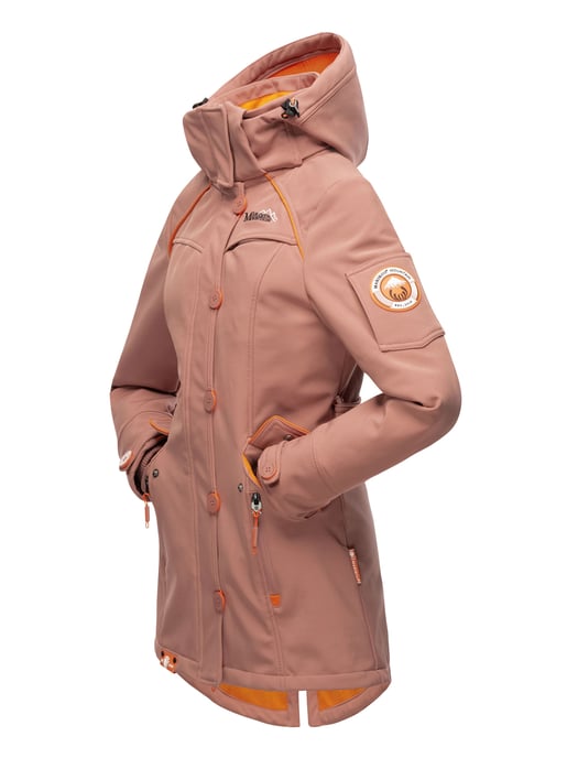 Marikoo chaqueta softshell mujer – Soulinaa, impermeable con capucha desmontable - Image 4
