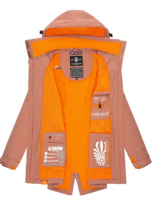 Marikoo chaqueta softshell mujer – Soulinaa, impermeable con capucha desmontable - Image 6