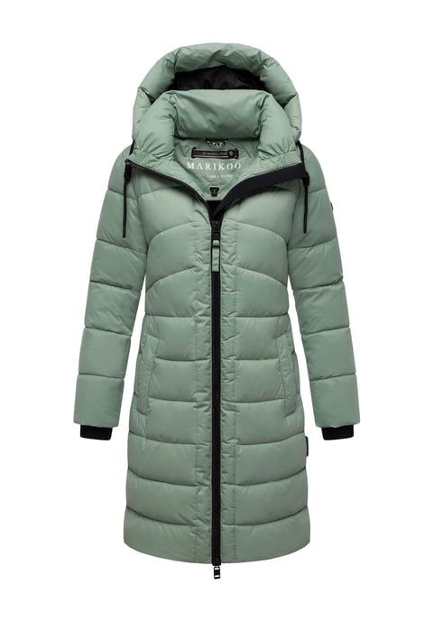 Abrigo de invierno Marikoo Kaltnäschen para mujer con capucha desmontable - Image 1