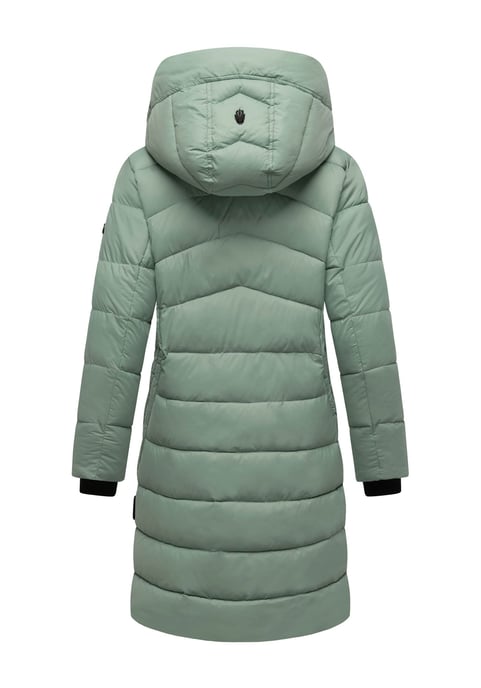 Abrigo de invierno Marikoo Kaltnäschen para mujer con capucha desmontable - Image 3