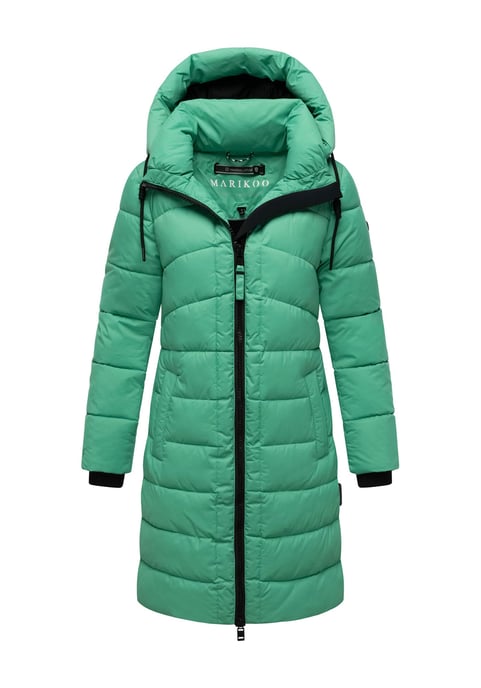 Abrigo de invierno Marikoo Kaltnäschen para mujer con capucha desmontable - Image 1
