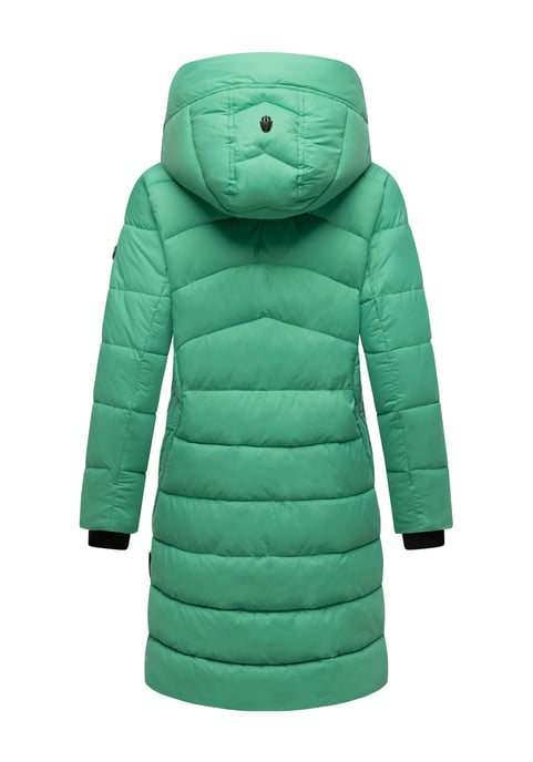 Abrigo de invierno Marikoo Kaltnäschen para mujer con capucha desmontable - Image 3