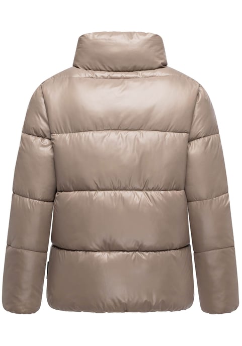 Chaqueta de invierno Marikoo Hazalee para mujer estilo puffer con acabado brillante - Image 3
