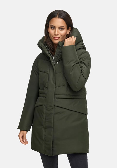 Chaqueta de invierno Marikoo Delilah para mujer con forro polar y cintura ajustable - Image 5