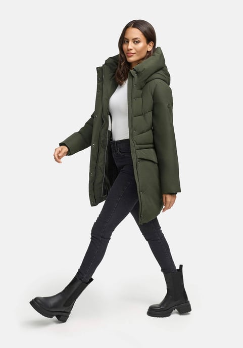 Chaqueta de invierno Marikoo Delilah para mujer con forro polar y cintura ajustable - Image 6