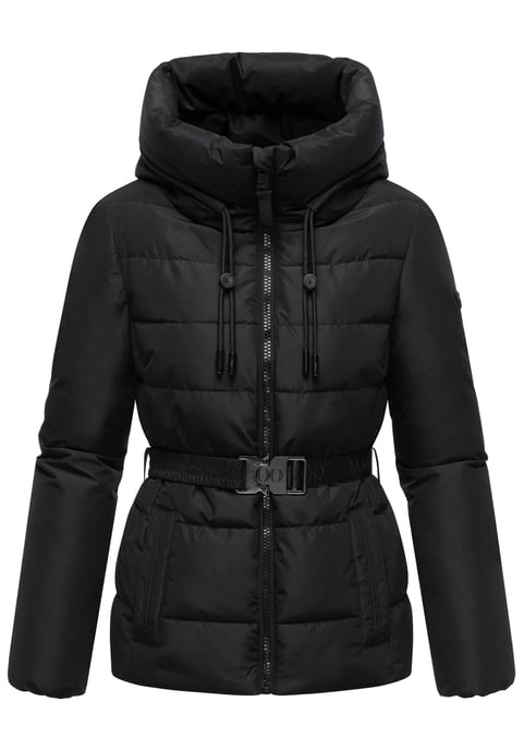 Chaqueta de invierno Marikoo Himee para mujer con cinturón y bolsillos magnéticos - Image 1