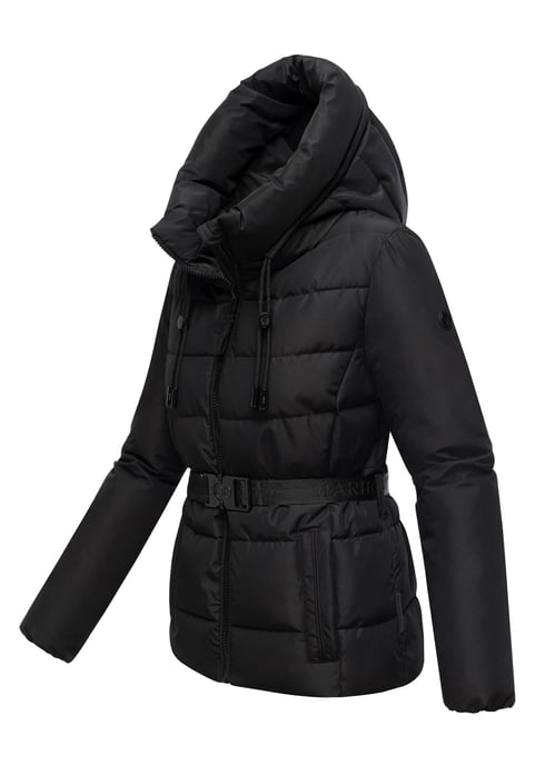 Chaqueta de invierno Marikoo Himee para mujer con cinturón y bolsillos magnéticos - Image 2
