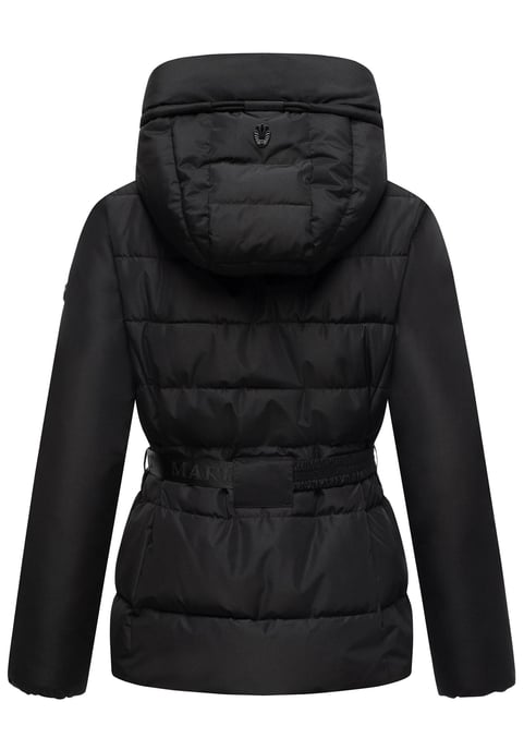 Chaqueta de invierno Marikoo Himee para mujer con cinturón y bolsillos magnéticos - Image 3