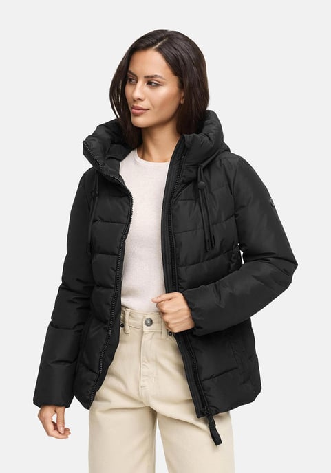 Chaqueta de invierno Marikoo Himee para mujer con cinturón y bolsillos magnéticos - Image 6