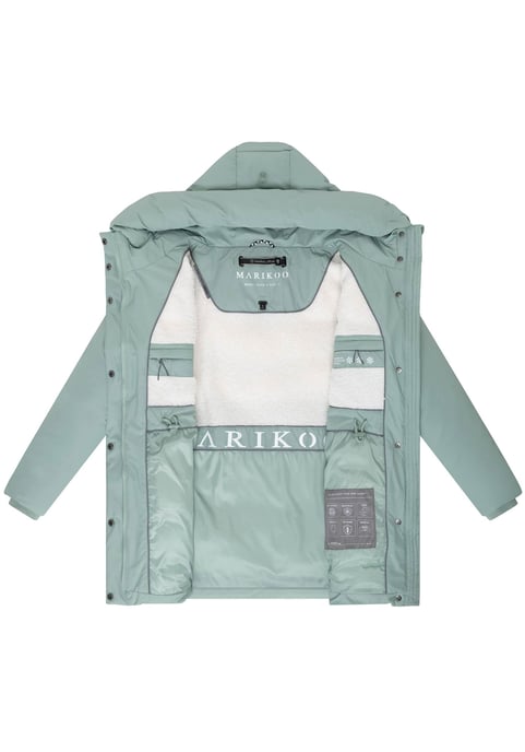 Chaqueta de invierno Marikoo Delilah para mujer con forro polar y cintura ajustable - Image 4
