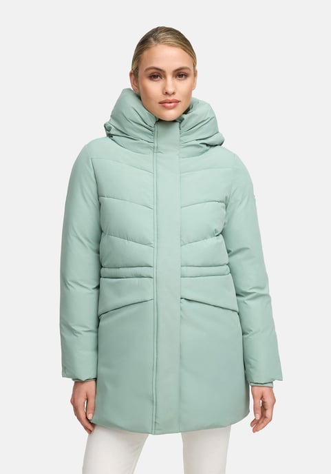 Chaqueta de invierno Marikoo Delilah para mujer con forro polar y cintura ajustable - Image 5