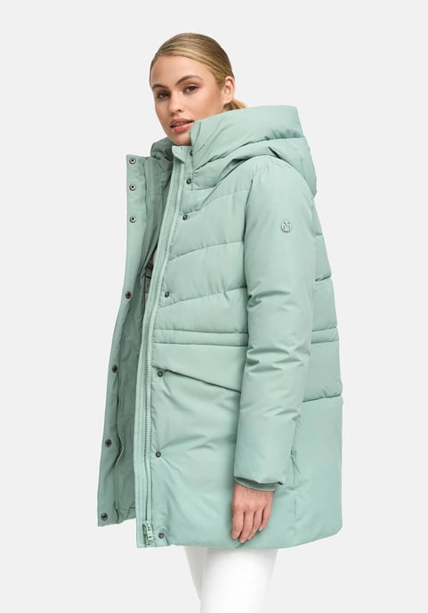 Chaqueta de invierno Marikoo Delilah para mujer con forro polar y cintura ajustable - Image 6