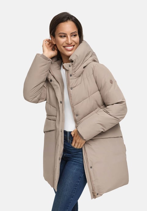 Chaqueta de invierno Marikoo Delilah para mujer con forro polar y cintura ajustable - Image 6