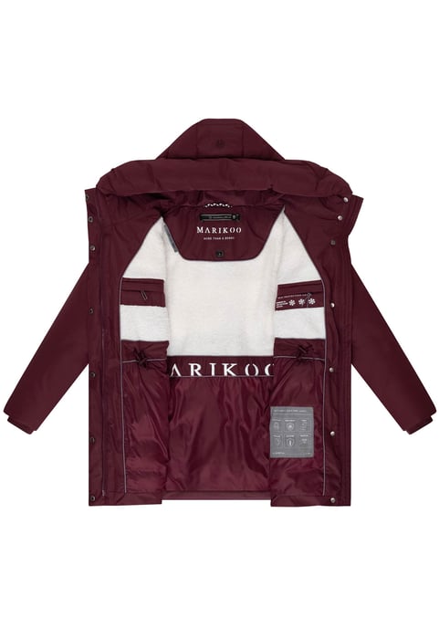Chaqueta de invierno Marikoo Delilah para mujer con forro polar y cintura ajustable - Image 4
