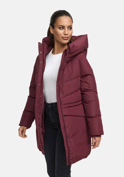 Chaqueta de invierno Marikoo Delilah para mujer con forro polar y cintura ajustable - Image 6