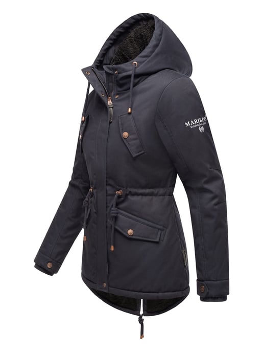 Chaqueta de invierno Marikoo Manolya para mujer con exterior de algodón y forro de borreguito - Image 3