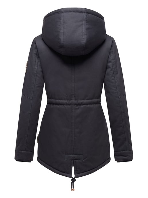 Chaqueta de invierno Marikoo Manolya para mujer con exterior de algodón y forro de borreguito - Image 4