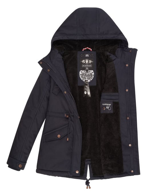 Chaqueta de invierno Marikoo Manolya para mujer con exterior de algodón y forro de borreguito - Image 5