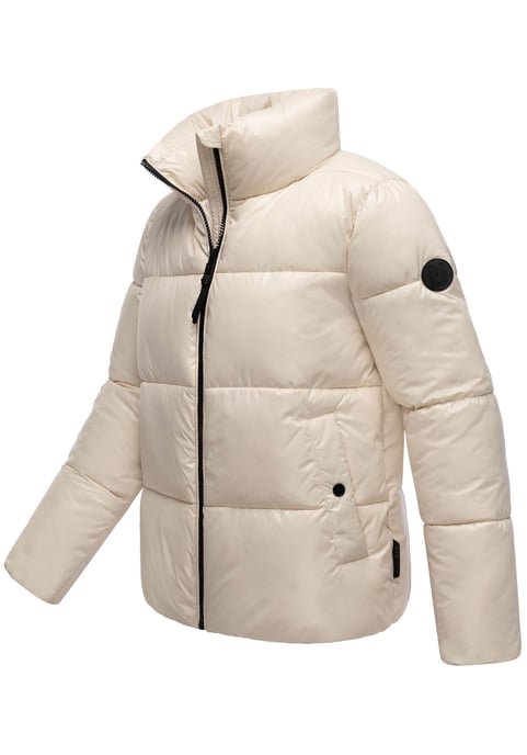 Chaqueta de invierno Marikoo Hazalee para mujer estilo puffer con acabado brillante - Image 2