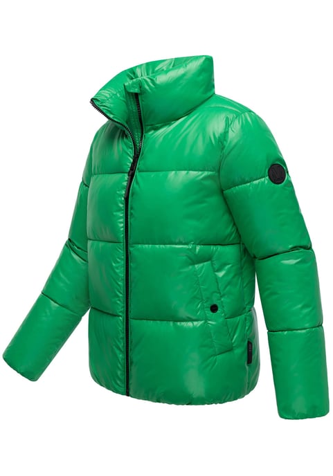 Chaqueta de invierno Marikoo Hazalee para mujer estilo puffer con acabado brillante - Image 2