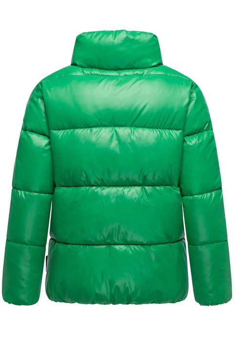 Chaqueta de invierno Marikoo Hazalee para mujer estilo puffer con acabado brillante - Image 3