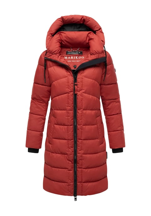 Abrigo de invierno Marikoo Kaltnäschen para mujer con capucha desmontable - Image 1