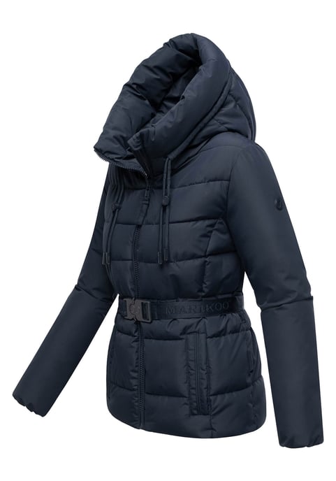 Chaqueta de invierno Marikoo Himee para mujer con cinturón y bolsillos magnéticos - Image 2