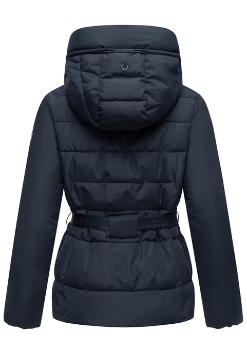 Chaqueta de invierno Marikoo Himee para mujer con cinturón y bolsillos magnéticos - Image 3